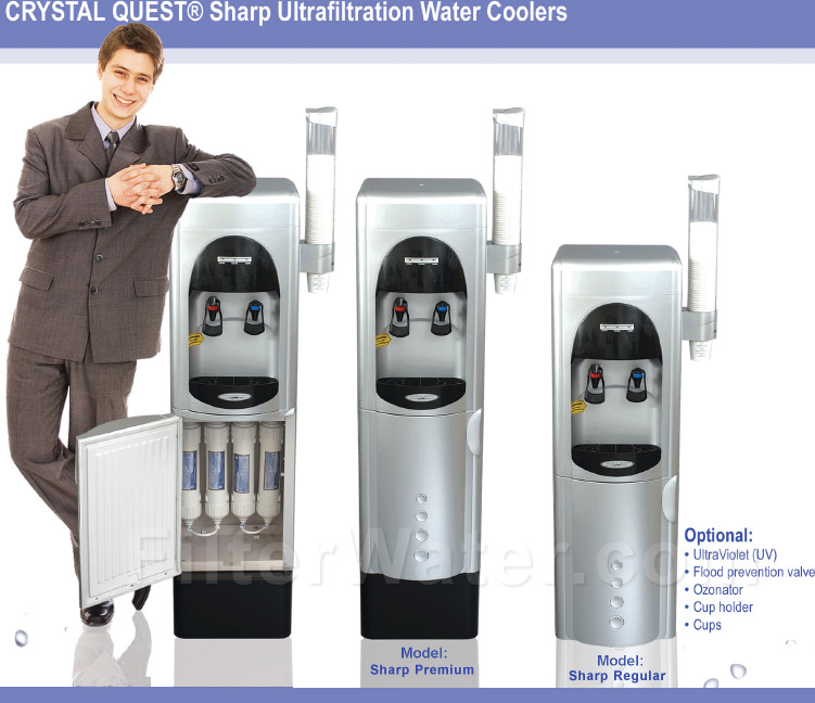 Image of ID 479055399 Crystal Quest CQ-UFWC-SHARP-PR Sharp UltraFiltration Floor Water Cooler - Premium