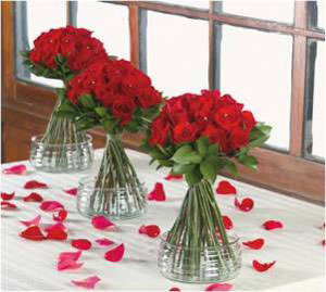 Image of ID 495070706 6 Wedding Centerpieces Roses