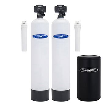 Image of ID 501784793 Crystal Quest CQE-WH-01252 Dual Tank Water Softener and Acid Neutralizer System - 20 cuft