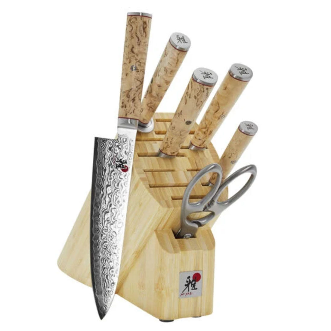 Image of ID 738189725 Miyabi Birchwood SG2 7-Piece Block Knife Set