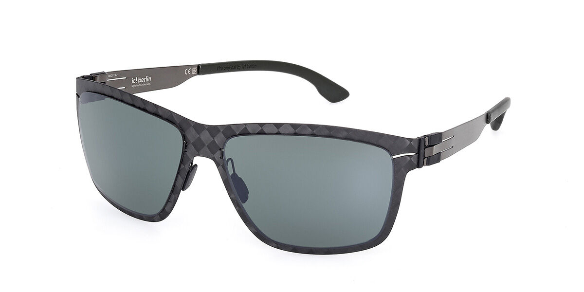 Image of Ic! Berlin IC0058 FLXS06 Polarized 02R Óculos de Sol Masculino Pretos BRLPT