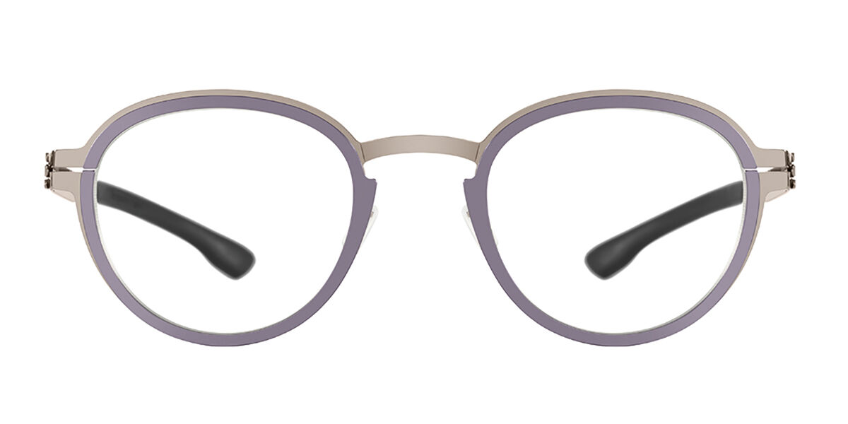 Image of Ic! Berlin M1680 Palladium Shiny Graphite-Aubergine Óculos de Grau Purple Masculino PRT