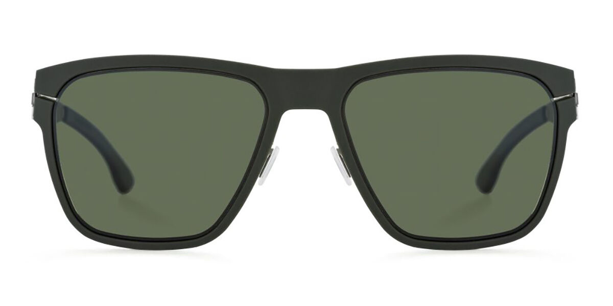 Image of Ic! Berlin RH003H Bloc Polarized Graphite-Dark-Verdes Gafas de Sol para Hombre Verdes ESP