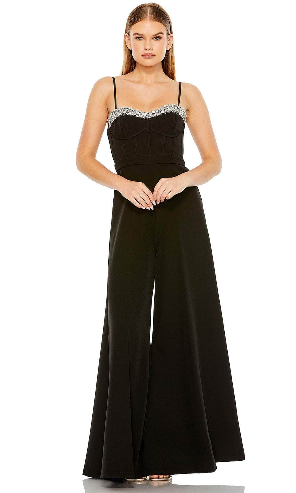 Image of Ieena Duggal 11765 - Sweetheart Corset Bustier Jumpsuit