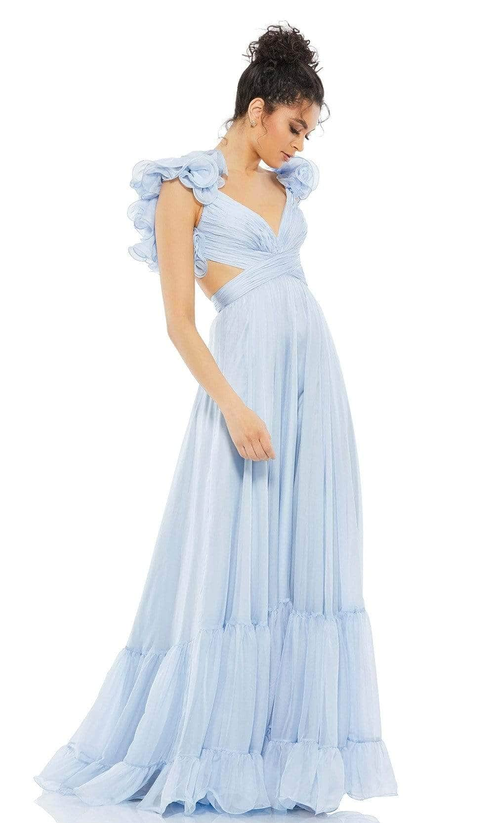 Image of Ieena Duggal - 67911I Ruffled Dress