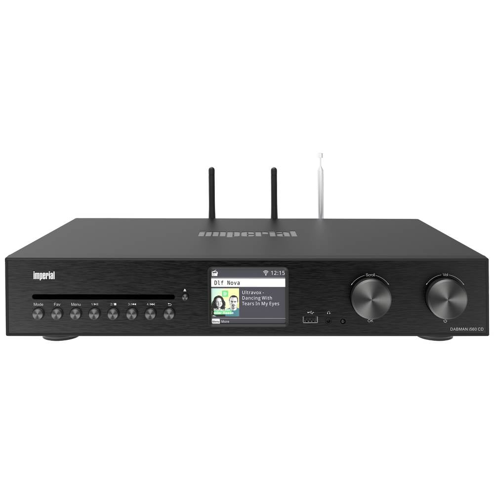 Image of Imperial DABMAN i560 CD Stereo receiver 2x30 W Black CD player DAB+ BluetoothÂ® USB Wi-Fi