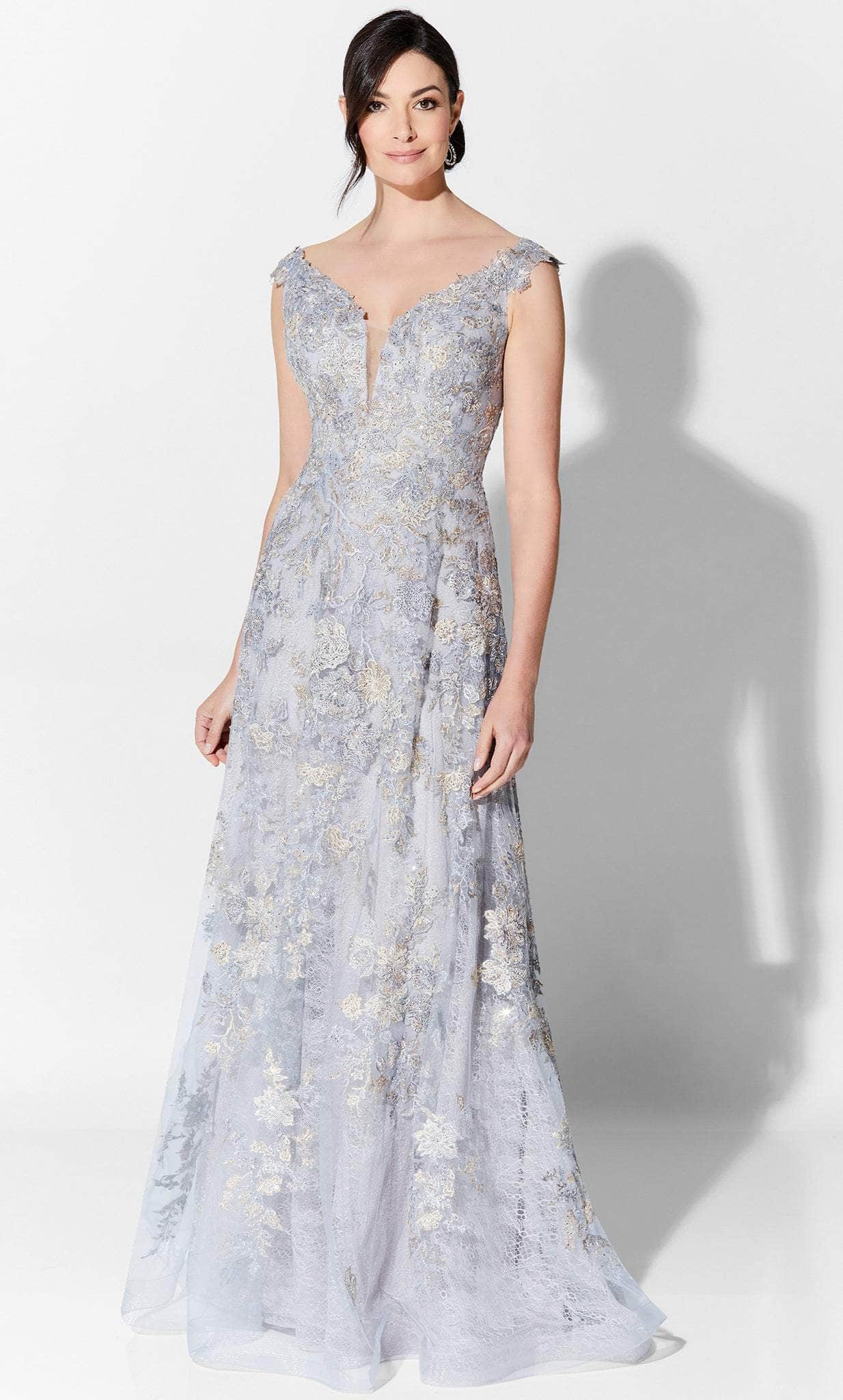Image of Ivonne D 122D63W - Lace A-Line Formal Gown