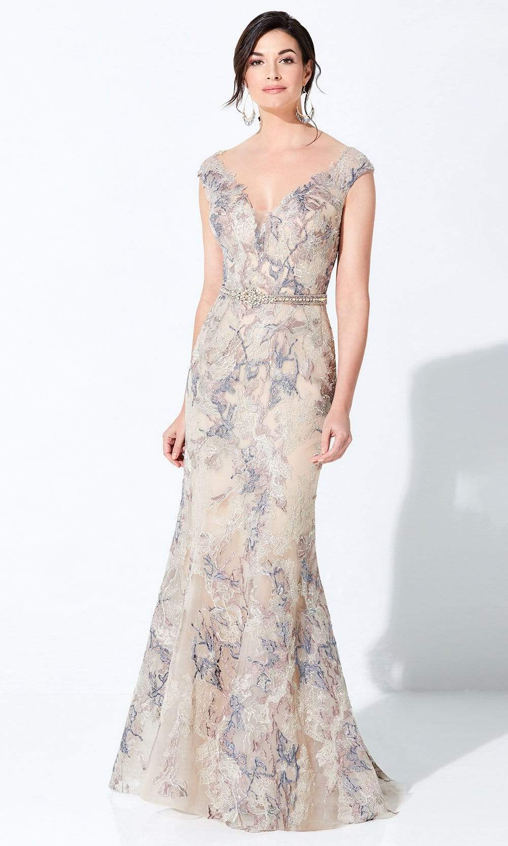 Image of Ivonne D by Mon Cheri - 220D23 Embroidered Sheath Gown