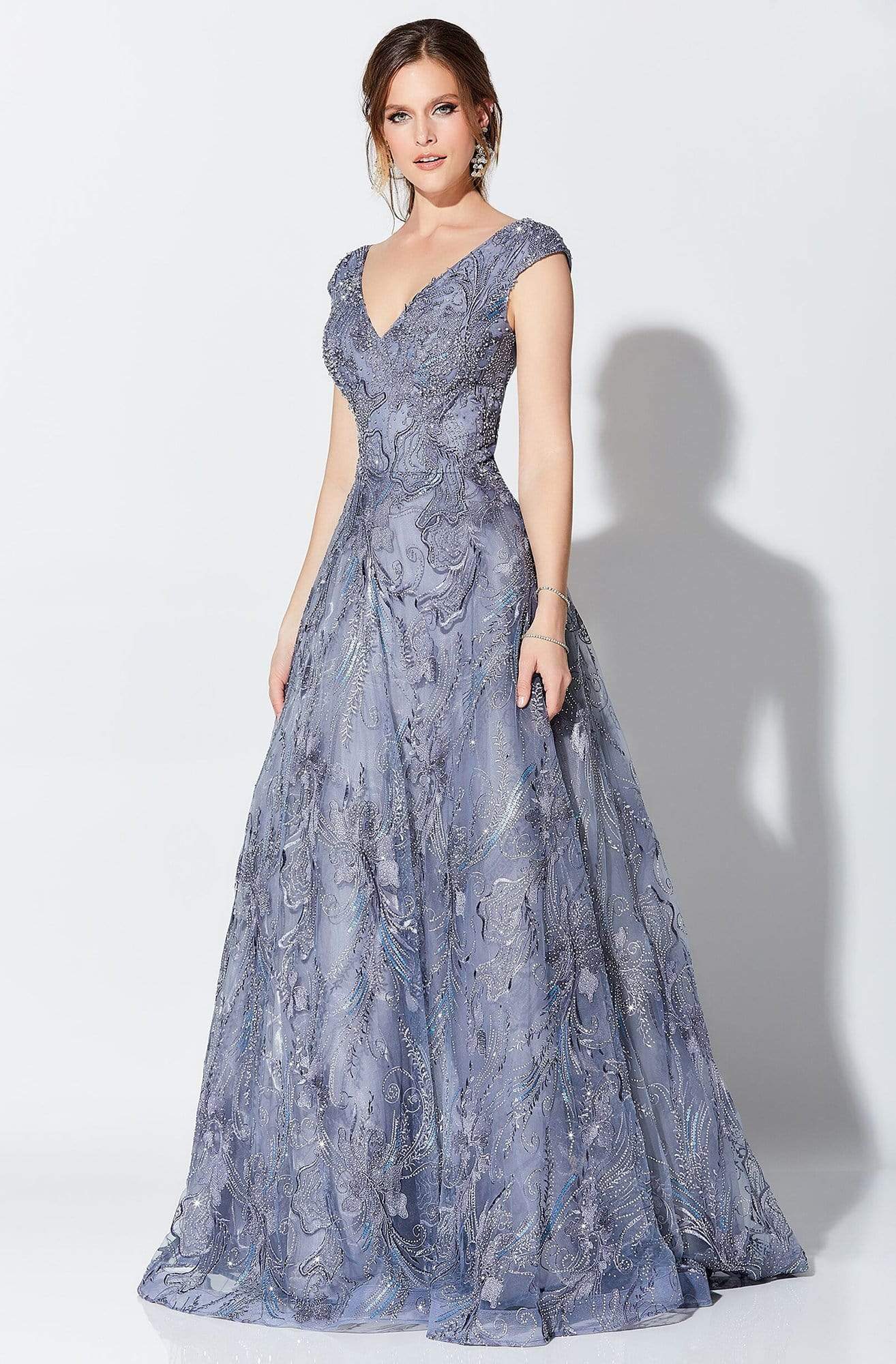 Image of Ivonne D for Mon Cheri - 119D50 Embroidered Tulle Ballgown