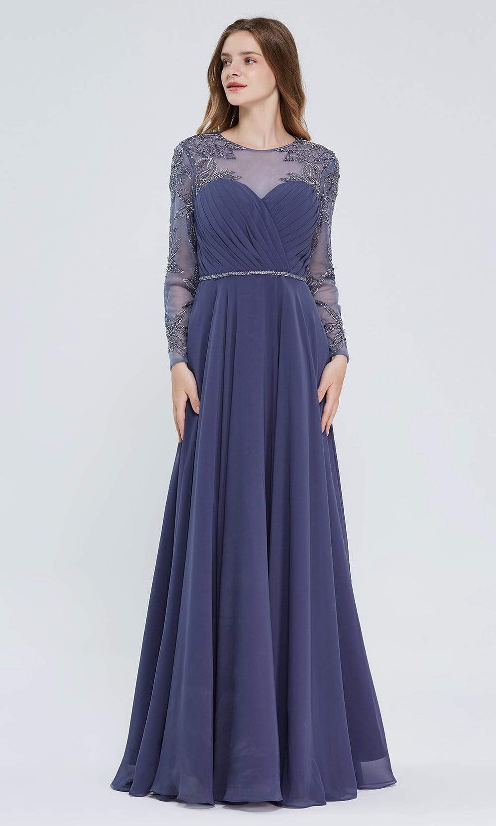 Image of J'Adore Dresses - J20014 Jewel Pleated A-Line Dress