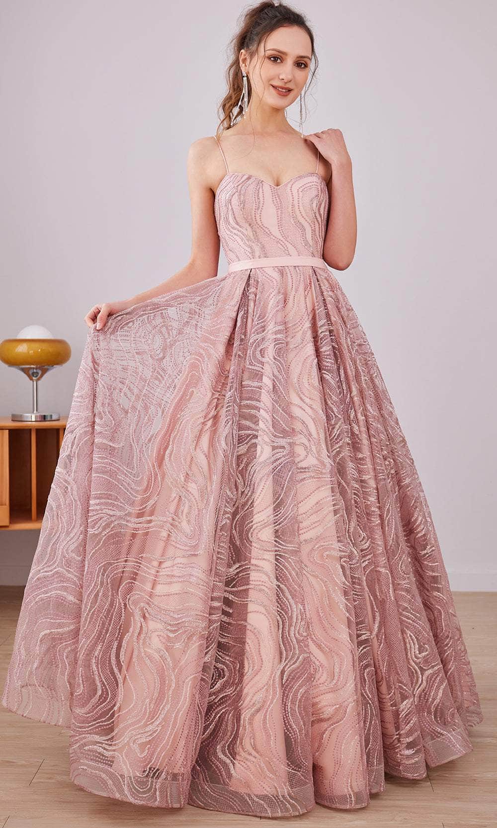 Image of J'Adore Dresses J21003 - Sweetheart Lace Evening Gown