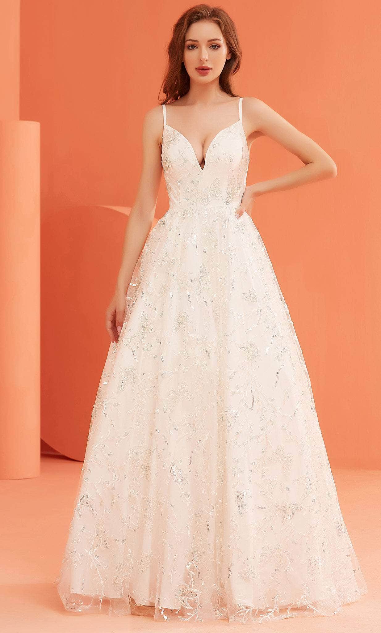 Image of J'Adore Dresses J22038 - Sleeveless A-line Prom Dress