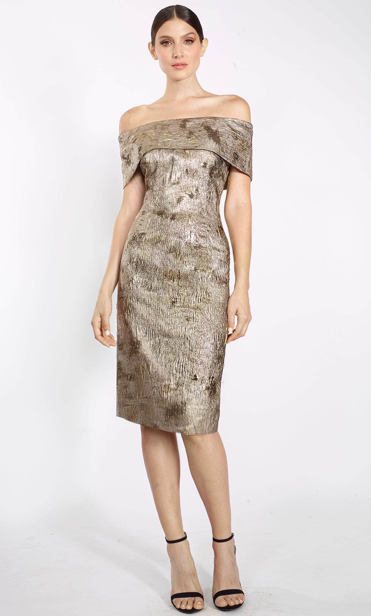 Image of Janique 3044 - Metallic Cocktail Dress