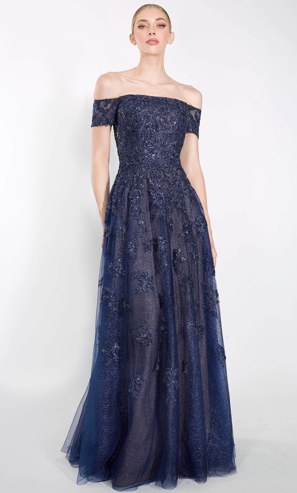 Image of Janique 91122 - Straight Across A-Line Prom Gown