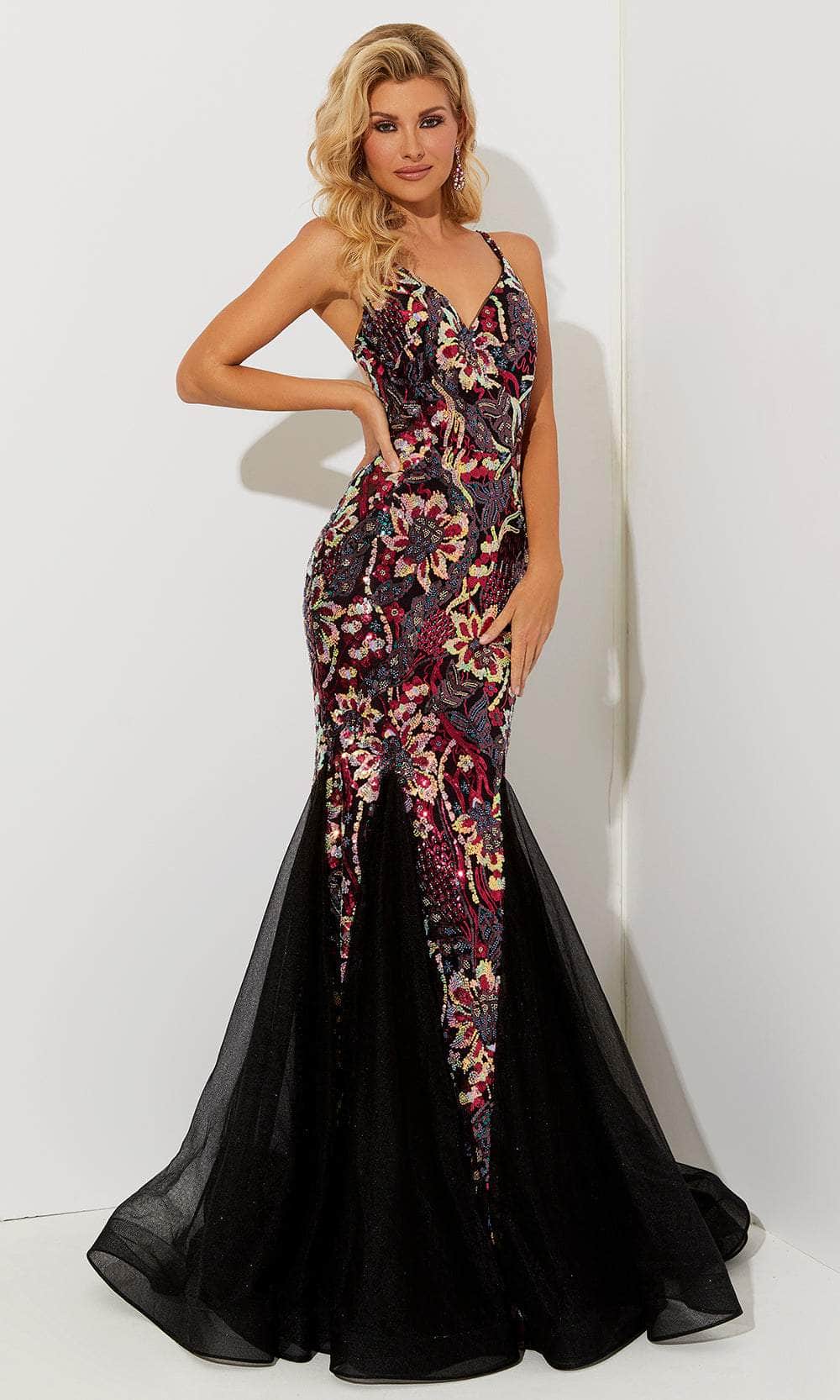 Image of Jasz Couture 7515 - Sequin Strappy Back Prom Dress