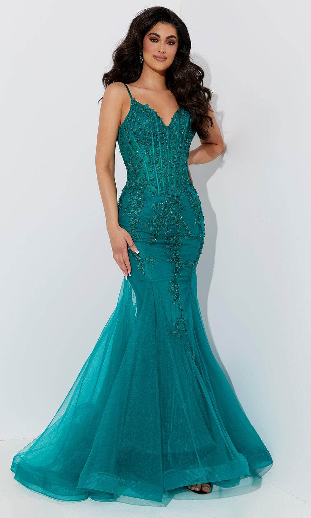 Image of Jasz Couture 7539 - Embroidered Corset Prom Dress
