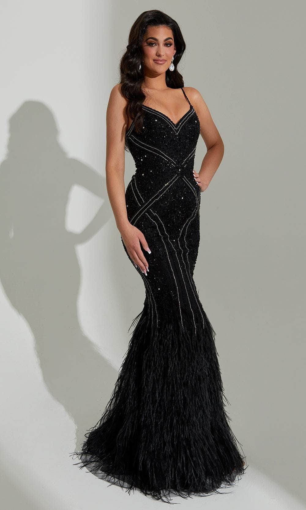 Image of Jasz Couture 7565 - Beaded Embellished Sleeveless Evening Dress