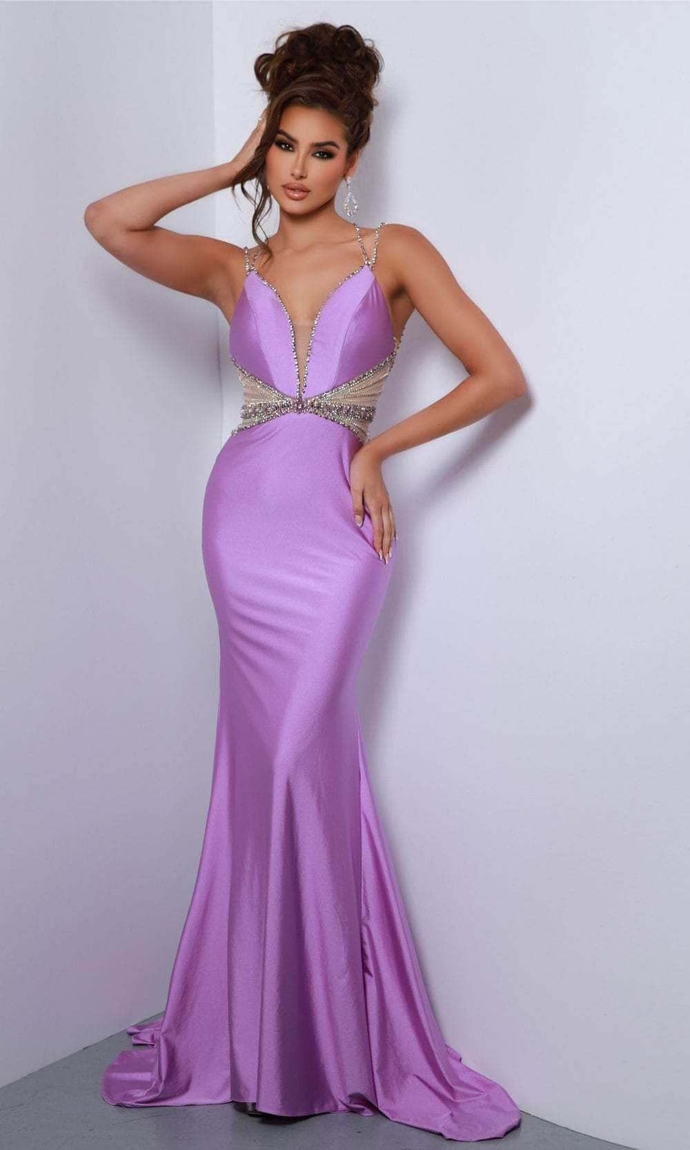 Image of Johnathan Kayne 2808 - Bejeweled Accent Evening Dress