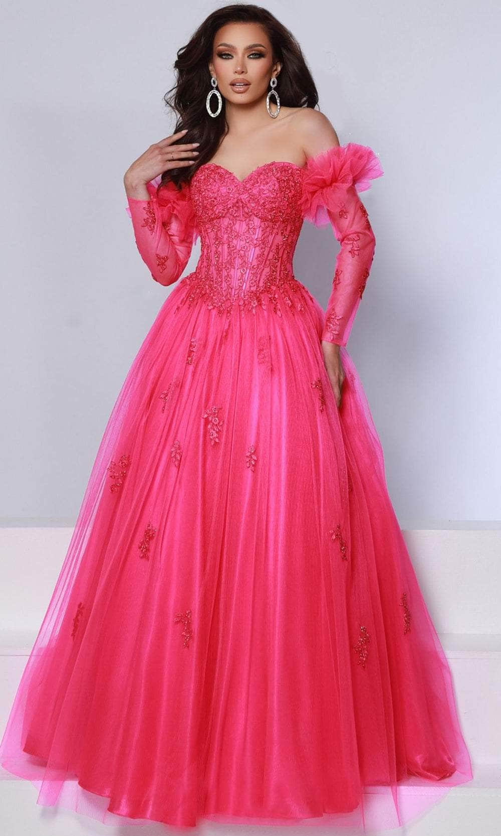 Image of Johnathan Kayne 3019 - Sweetheart Neck Embroidered Ballgown