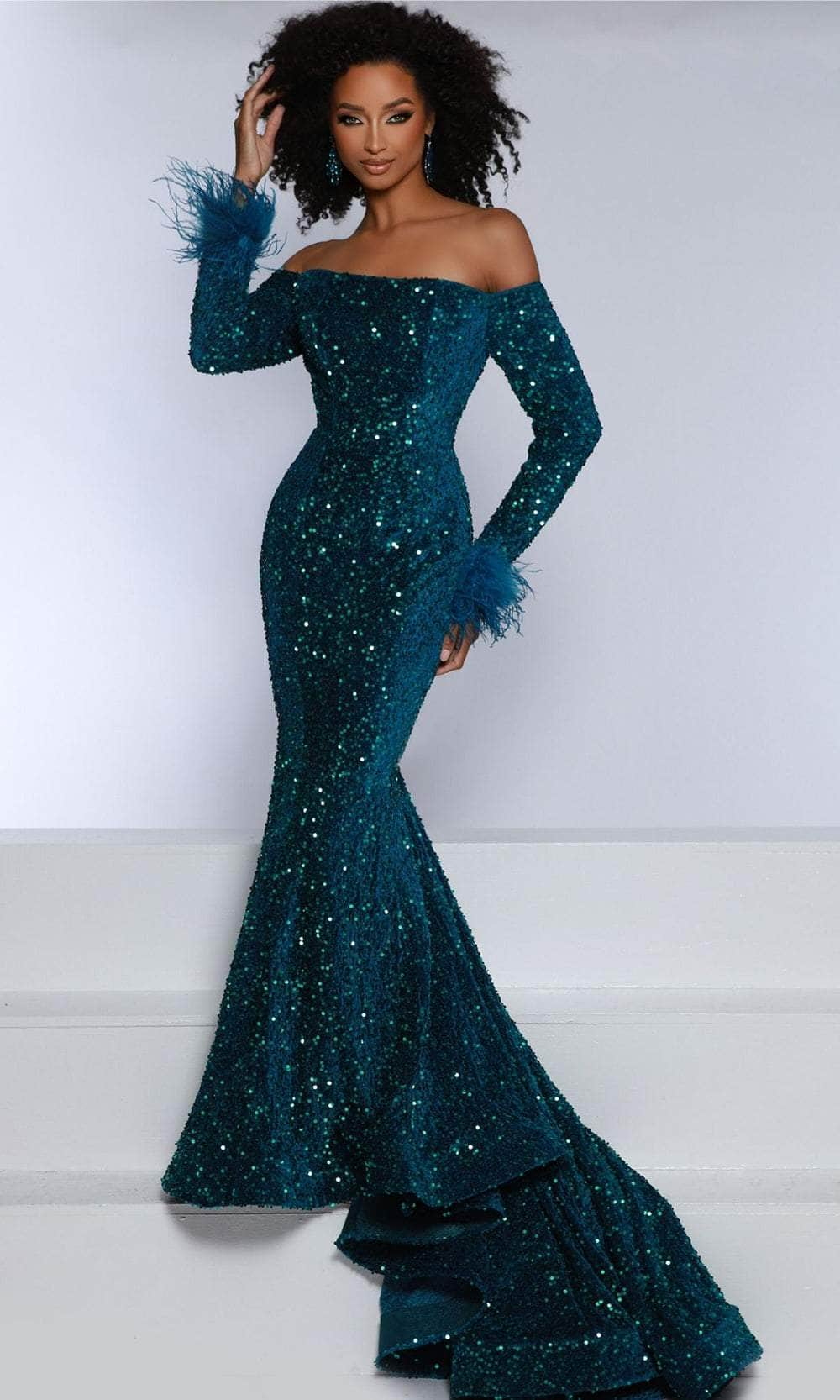 Image of Johnathan Kayne DKM1 - Keyhole Back Evening Gown