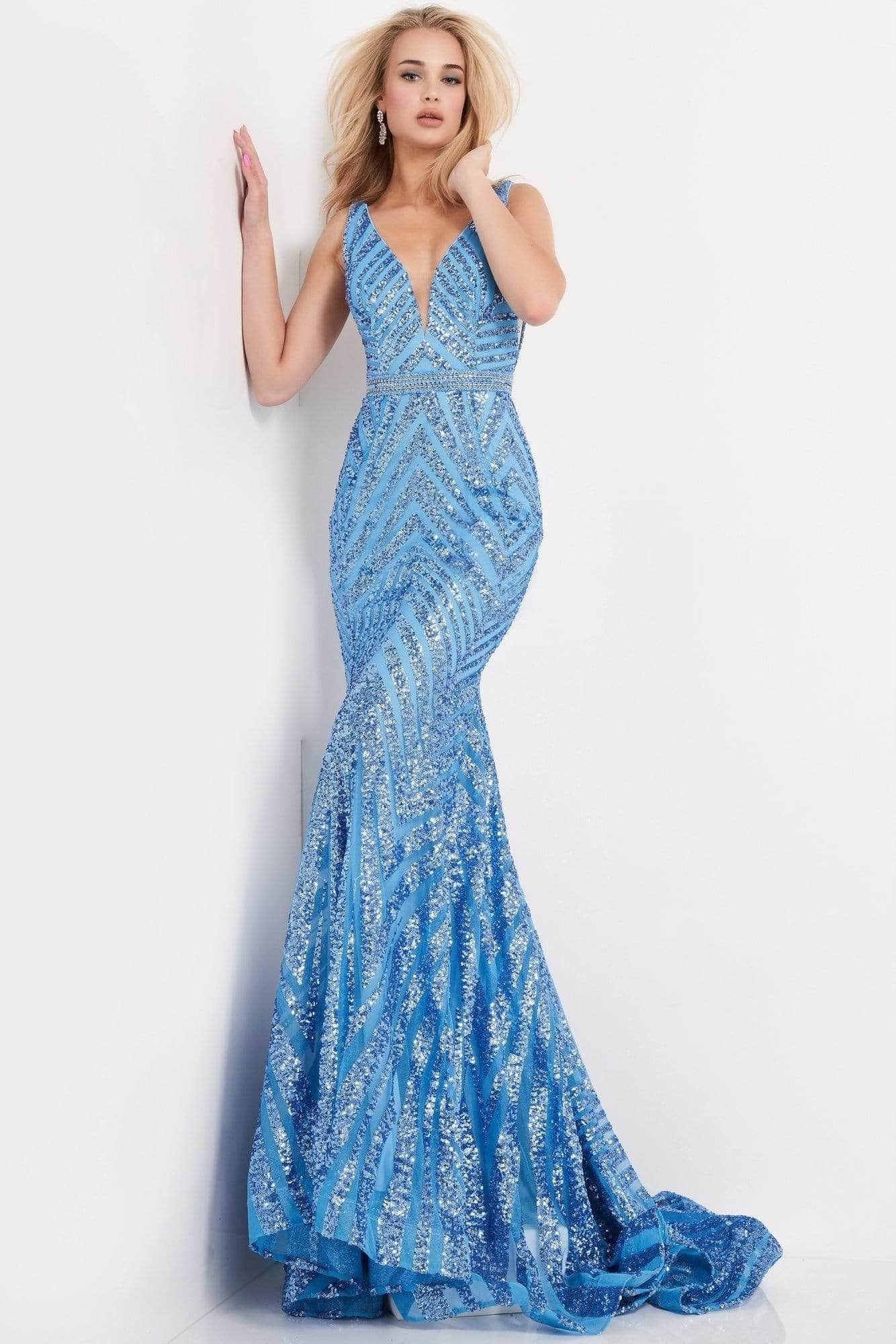 Image of Jovani - 03570 Shimmer Sequin Prom Dress