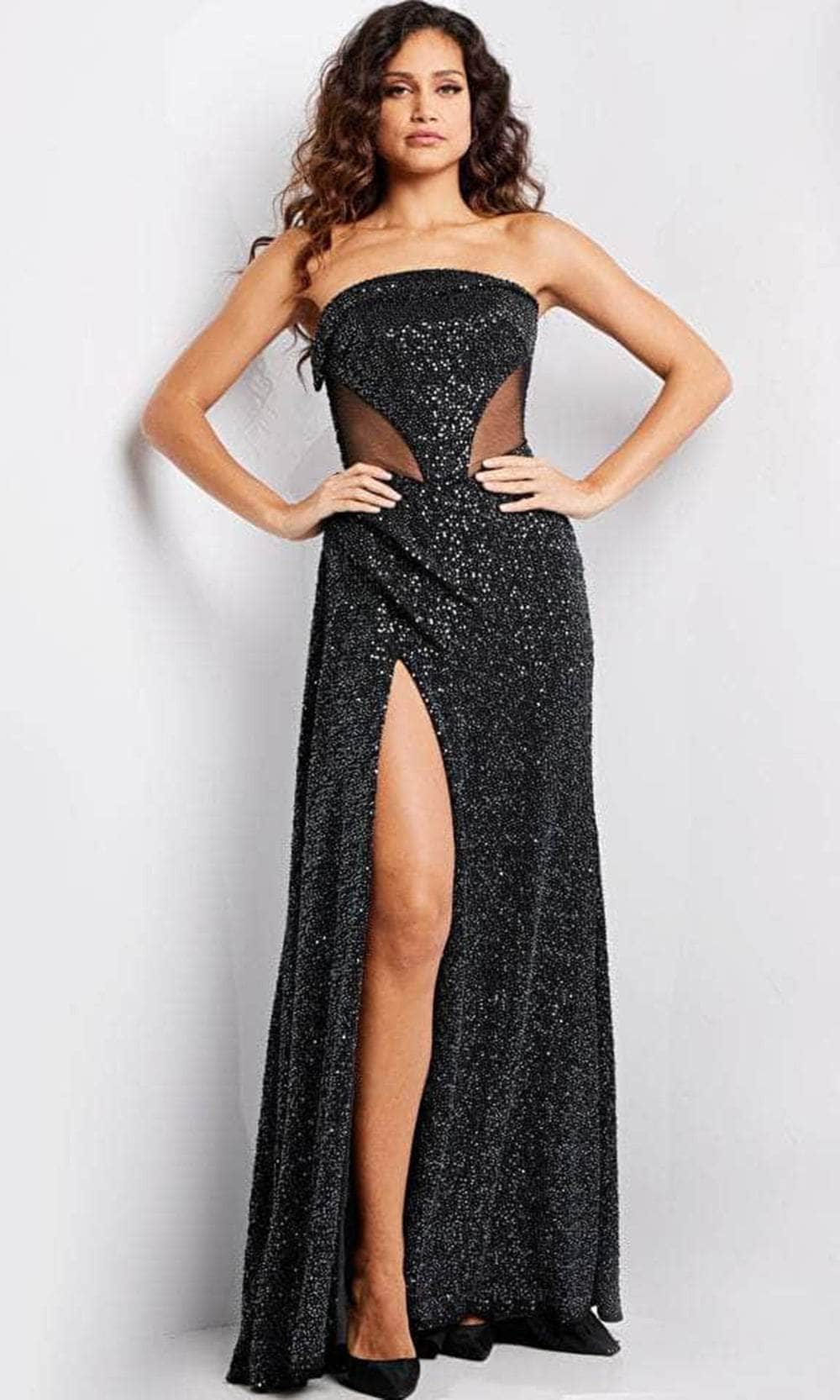 Image of Jovani 23388 - Straight-Across Evening Gown
