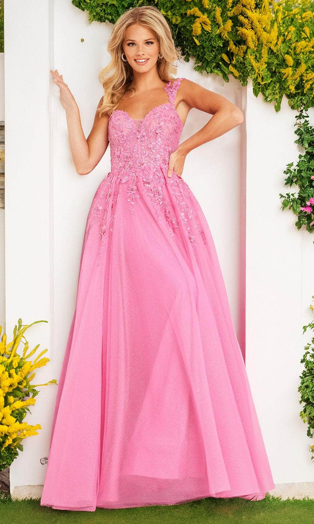 Image of Jovani 25826 - Sweetheart Glitters Prom Dress