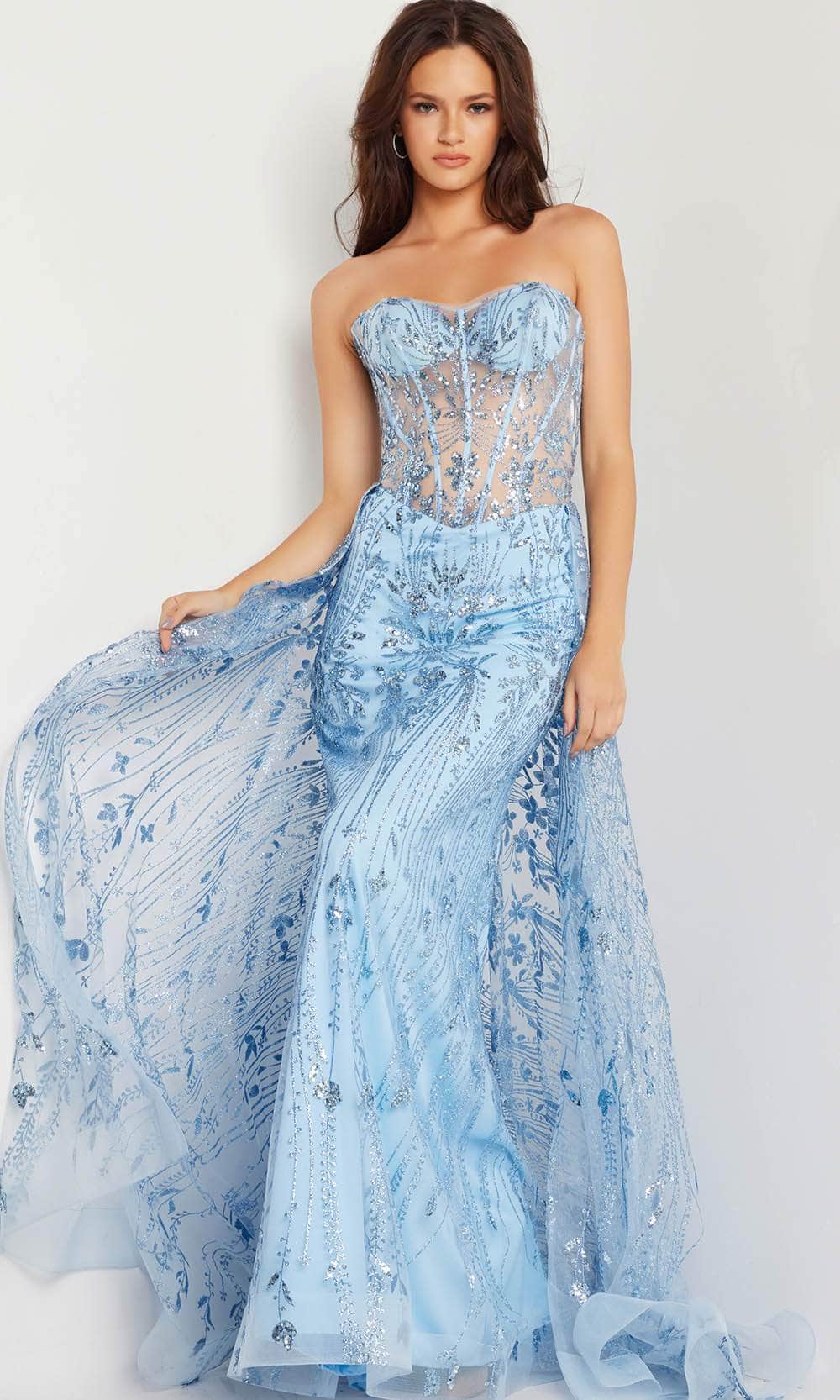 Image of Jovani 26113 - Strapless Corset Prom Gown