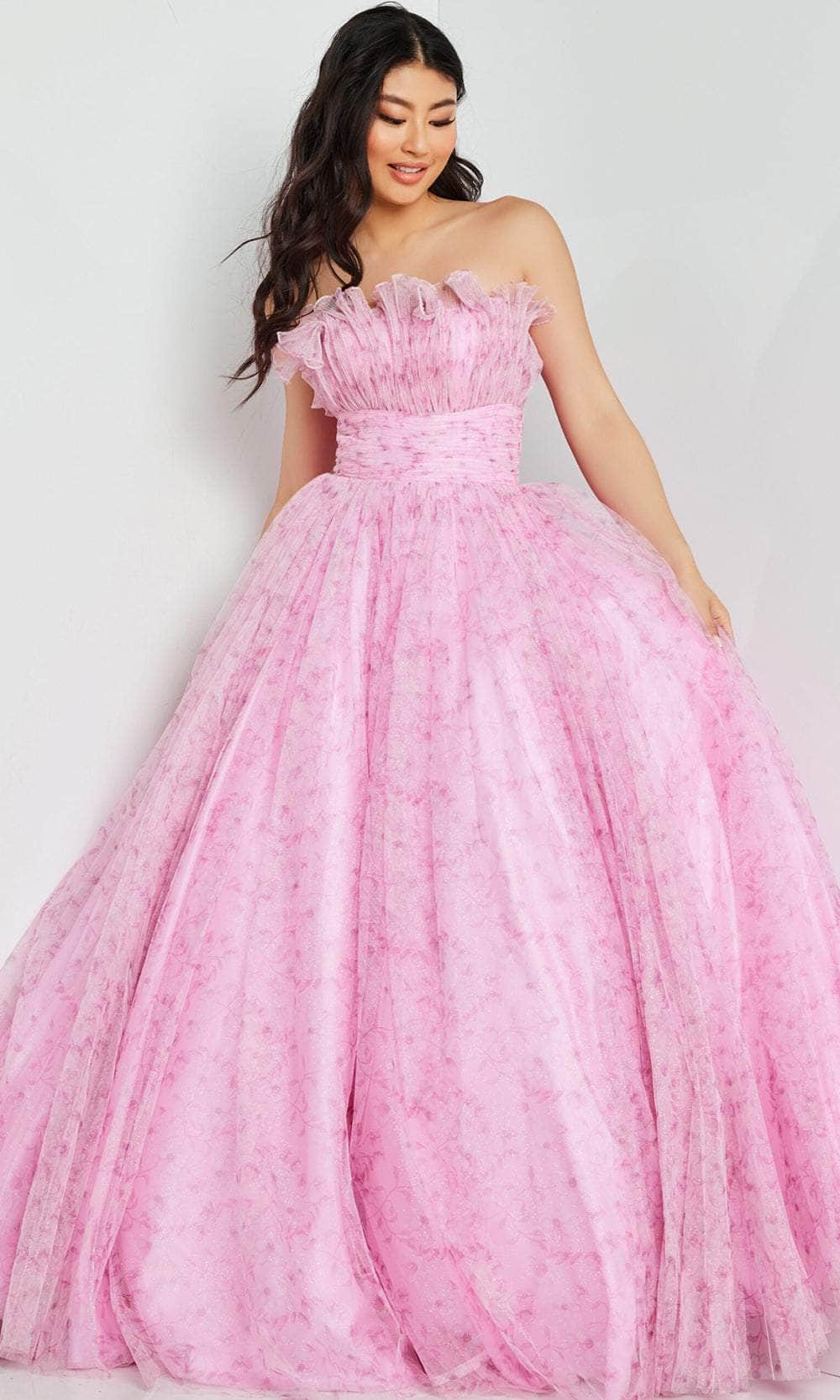 Image of Jovani 26209 - Strapless Ruffles Prom Dress