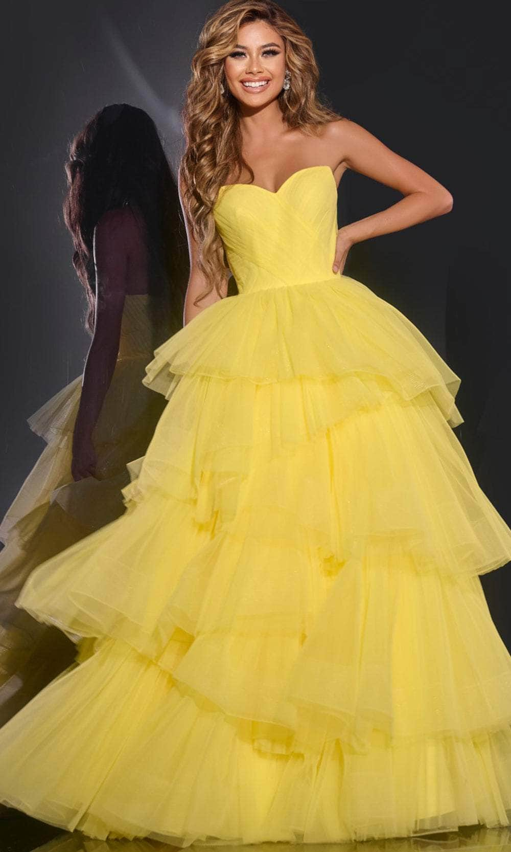 Image of Jovani 40394 - Tiered Ballgown