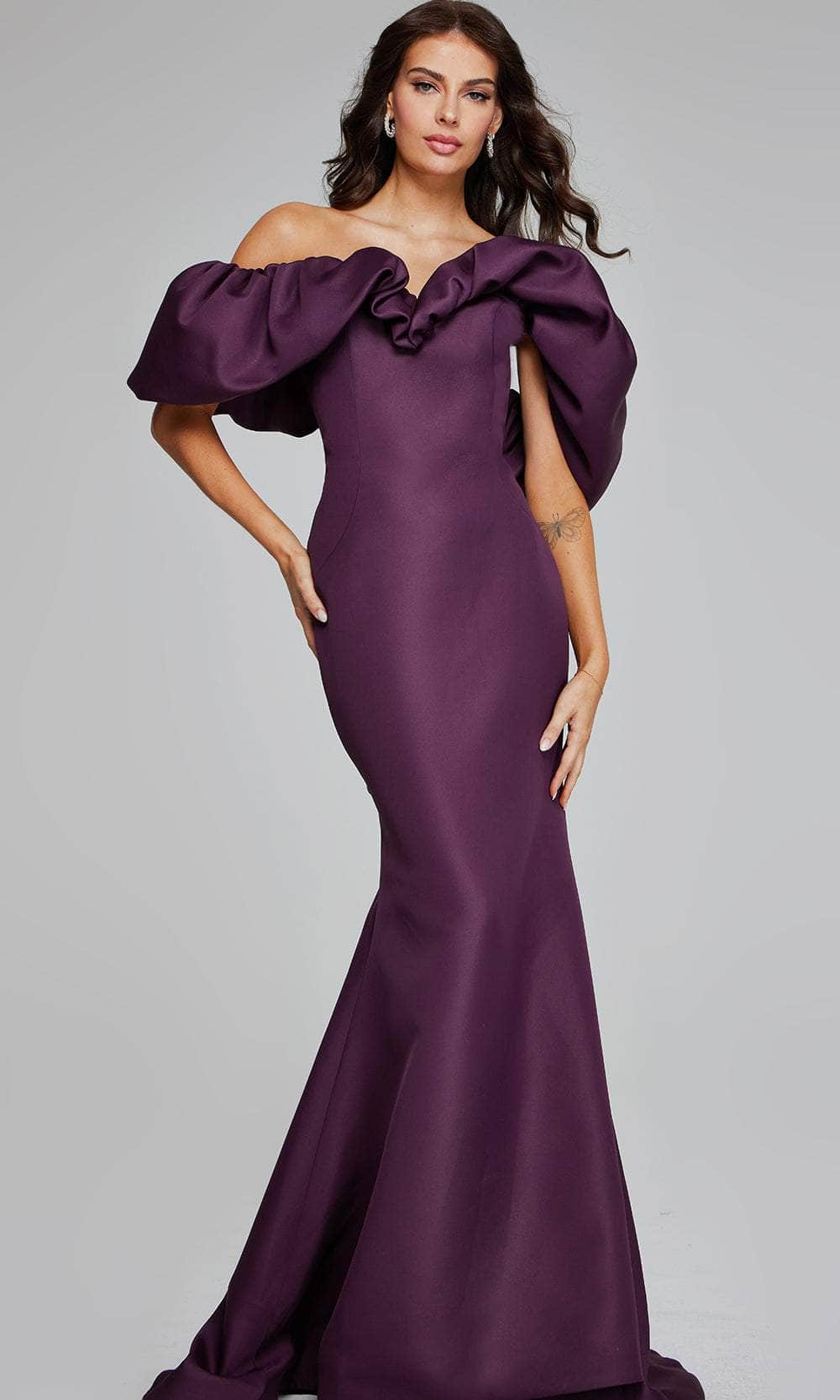 Image of Jovani 40596 - Dramatic Ruffle Evening Dress