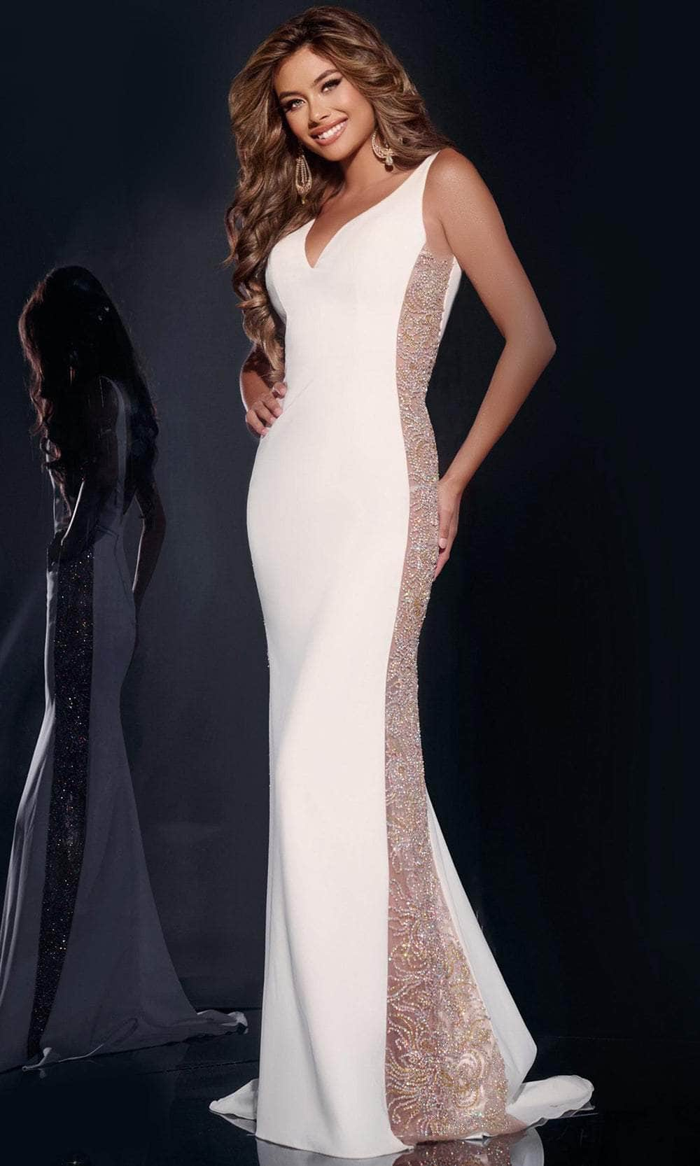 Image of Jovani 42025 - Ornate Paneled Prom Dress