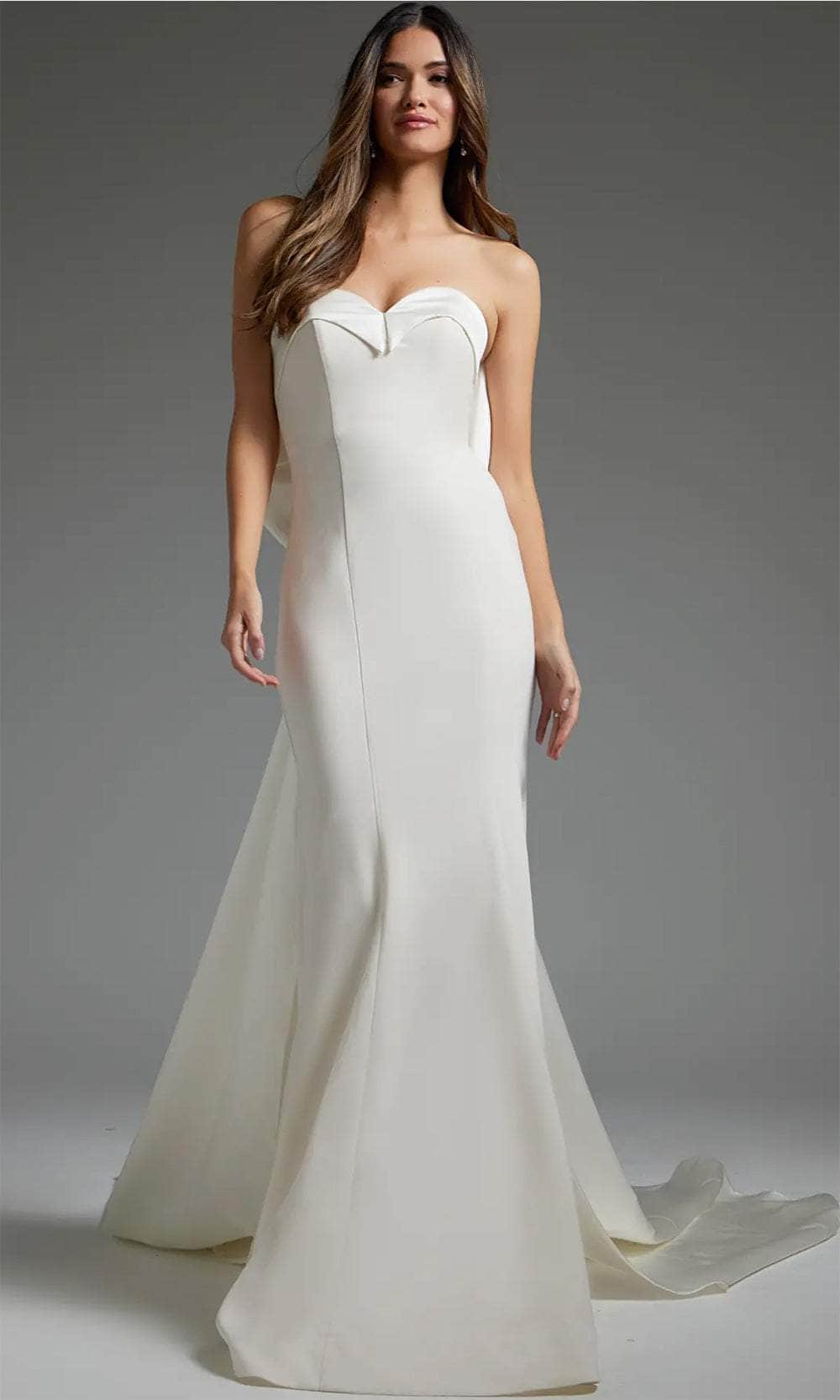 Image of Jovani JB05352 - Bow Back Bridal Gown