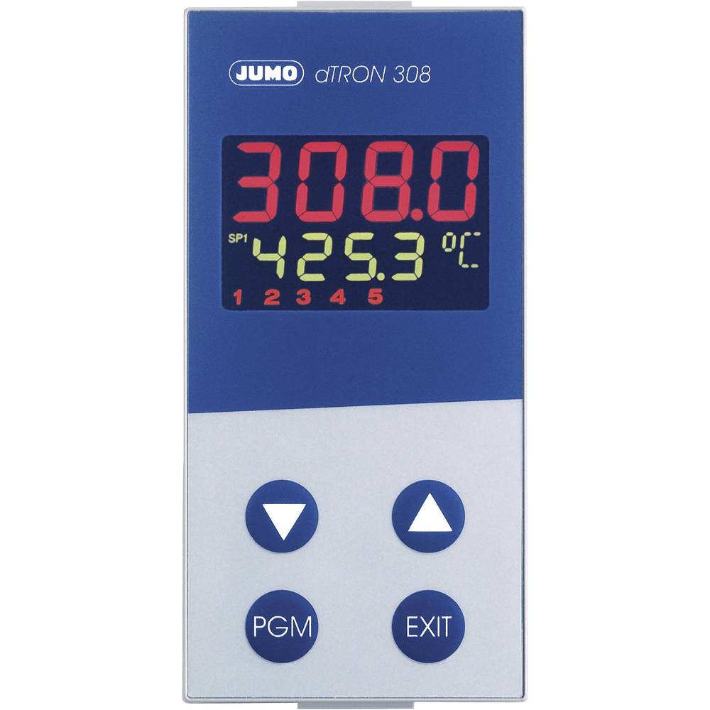 Image of Jumo dTRON 308 (hoch) PID Temperature controller Pt100 Pt500 Pt1000 KTY11-6 L J U T K E N S R B C D -200