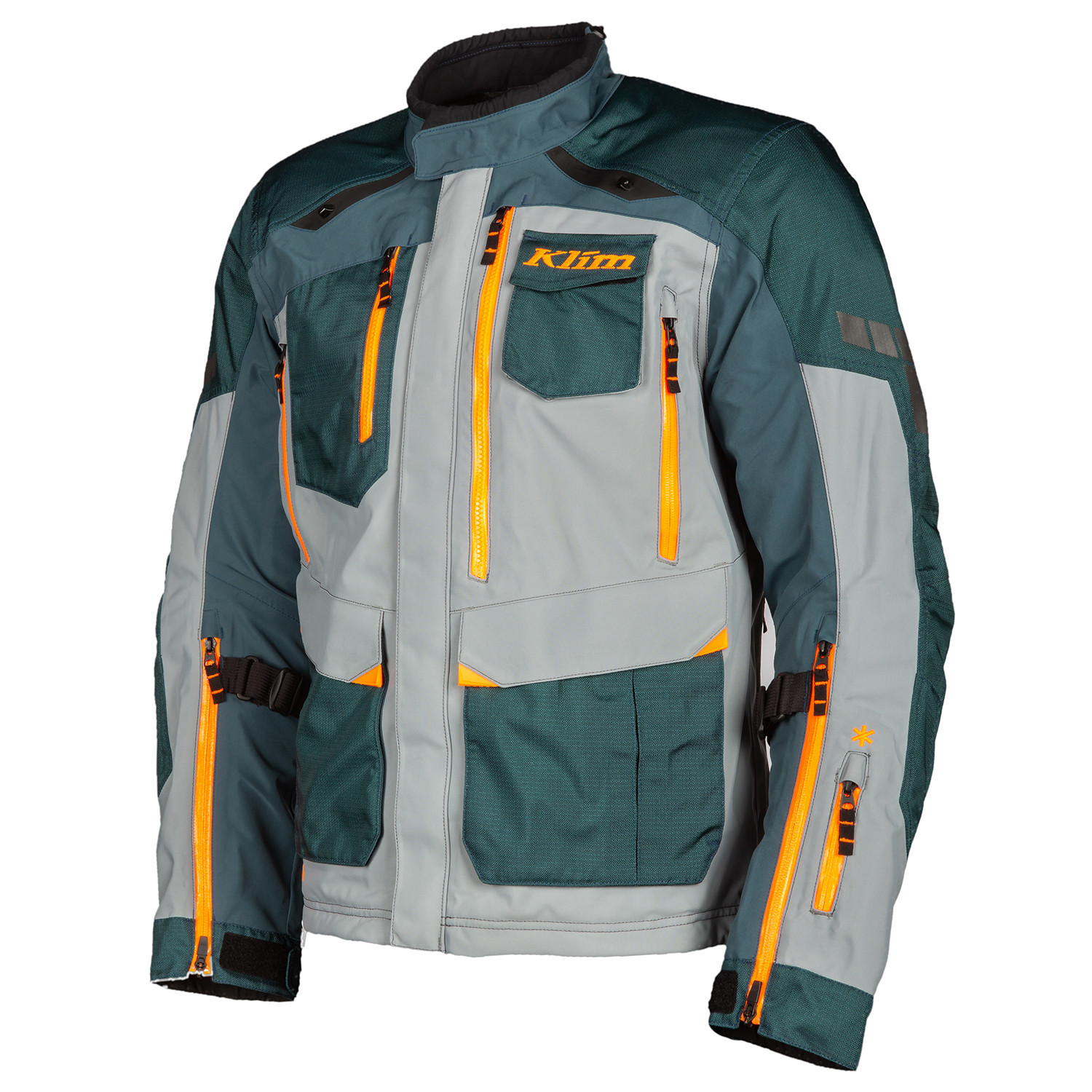 Image of KLIM Carlsbad Petrol Strike Orange Blouson Taille S