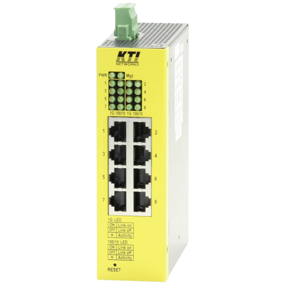 Image of KTI KGS-0865 Industrial Ethernet switch 8 ports 10 / 100 / 1000 MBit/s