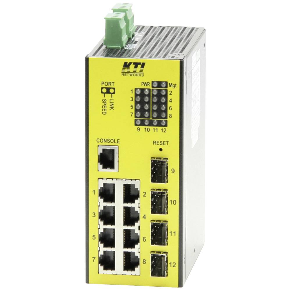 Image of KTI KGS-1260/G Industrial Ethernet switch 12 ports 10 / 100 / 1000 MBit/s