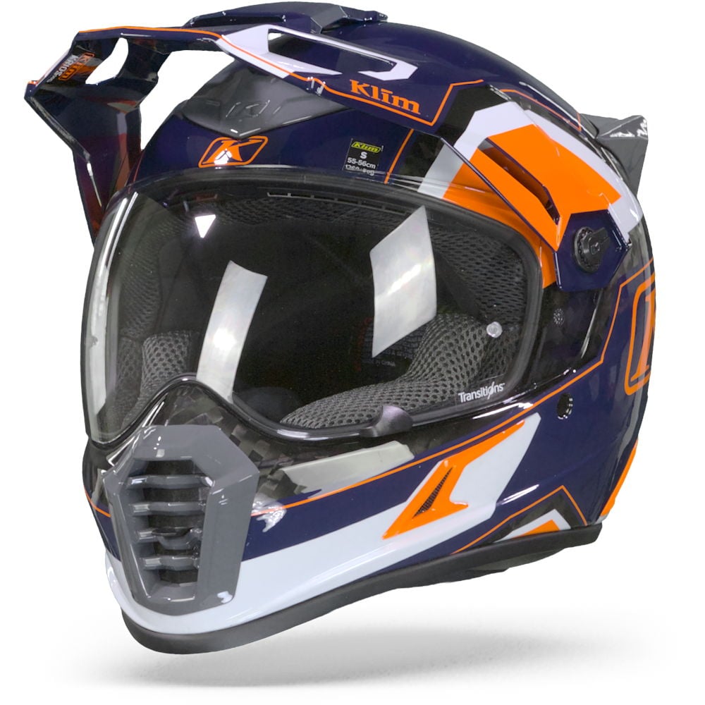 Image of Klim Krios Pro Rally Striking Orange Adventure Helmet Size 3XL EN