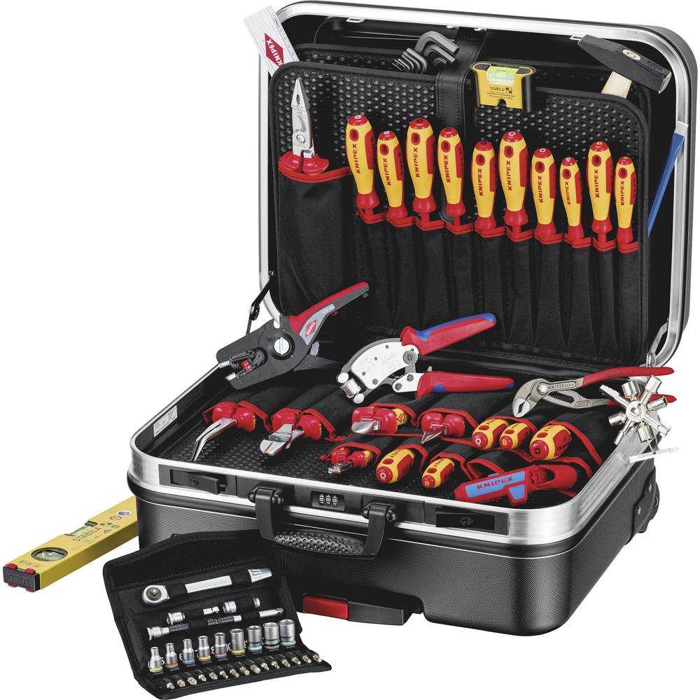 Image of Knipex KNIPEX 00 21 06 Electrical contractors Trades people Tool box (+ tools) (L x W x H) 515 x 430 x 280 mm