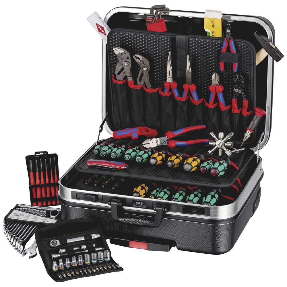 Image of Knipex KNIPEX 00 21 06 M Electrical contractors Trades people Tool box (+ tools) (L x W x H) 520 x 430 x 280 mm