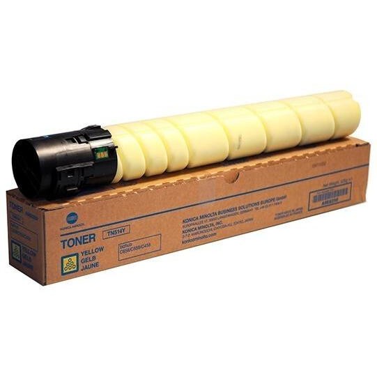 Image of Konica Minolta TN514Y A9E825H galben (yellow) toner original RO ID 370864