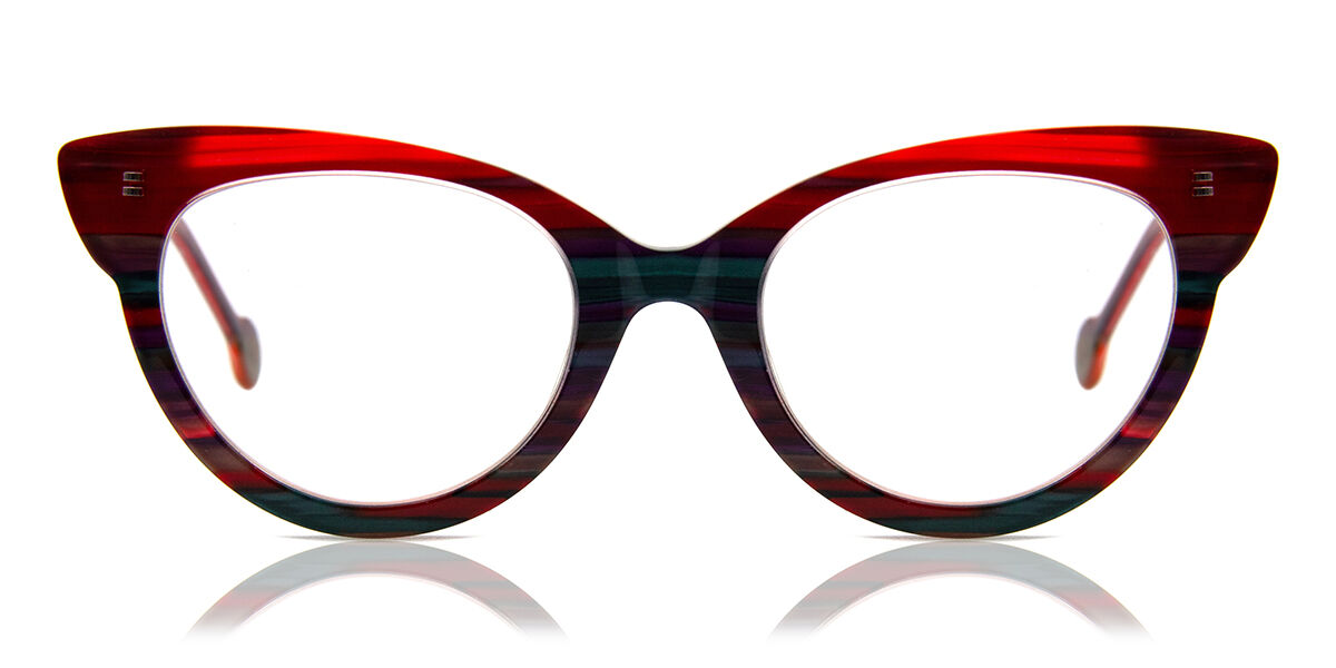 Image of LA Eyeworks Archie 958 51 Czerwone Damskie Okulary Korekcyjne PL