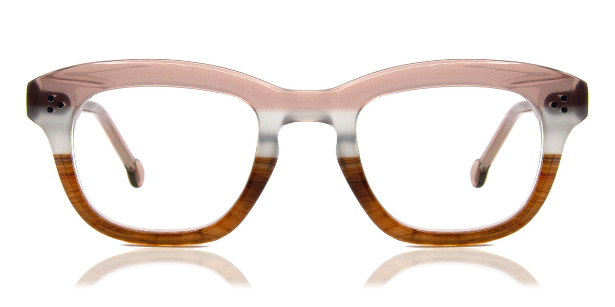 Image of LA Eyeworks Bouma 1023 50 Przezroczyste Męskie Okulary Korekcyjne PL