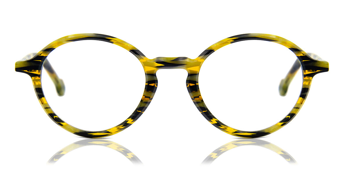 Image of LA Eyeworks Buck 680 Óculos de Grau Amarelos Masculino PRT