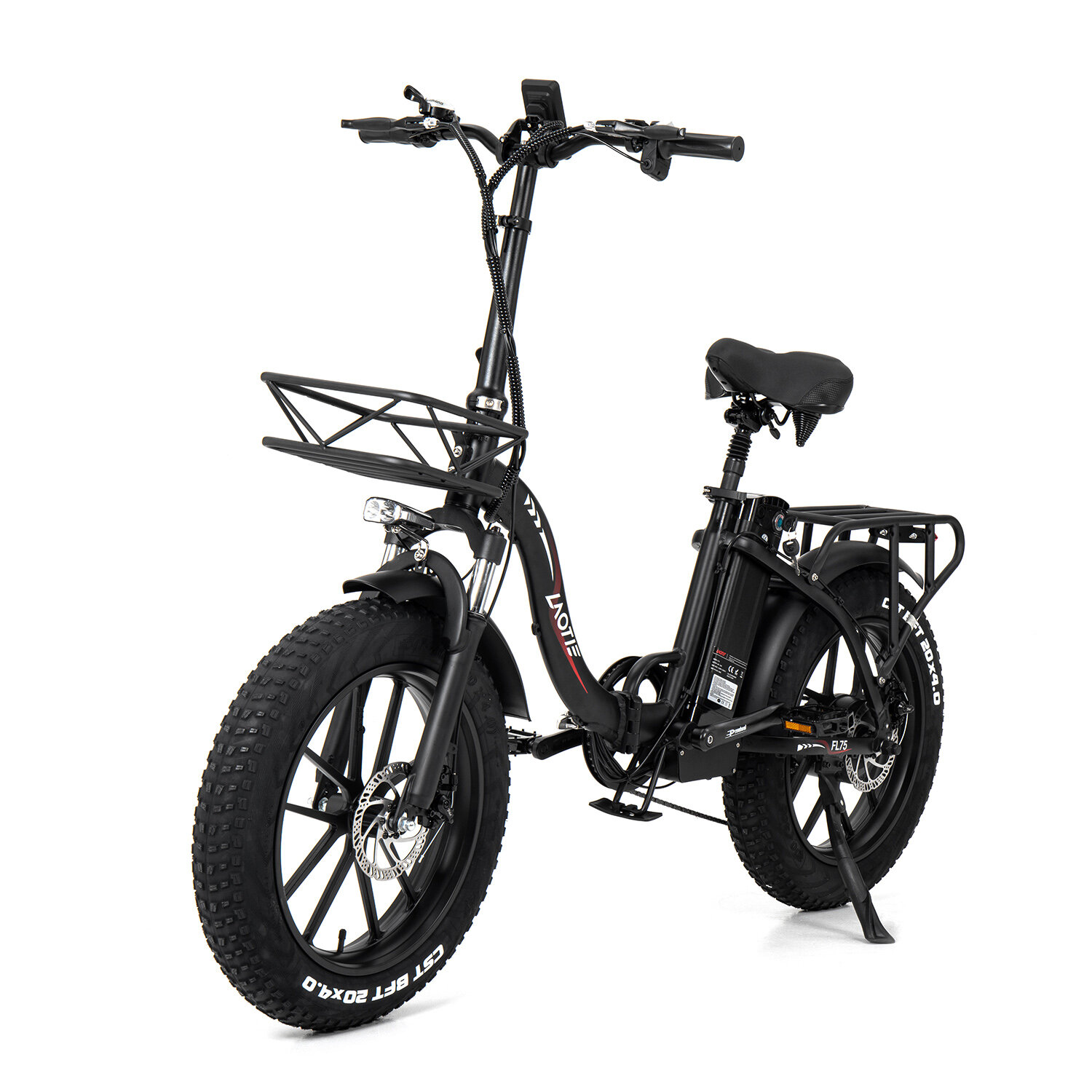 Image of LAOTIE® FL75 7S 750W 48V 15Ah 20x40in Fat Tire Folding Electric Moped Bicycle 70-110km Mileage 200KG Max Load Electric
