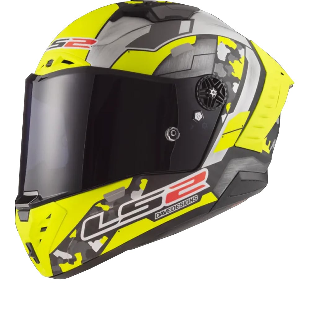 Image of LS2 FF805 Thunder C Space H-V Yellow Grey 06 Full Face Helmet Size L ID 6923221127841