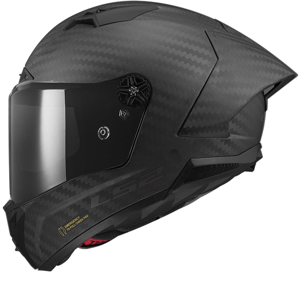 Image of LS2 FF805 Thunder Carbon GP Pro FIM Matt Black Full Face Helmet Size XL EN