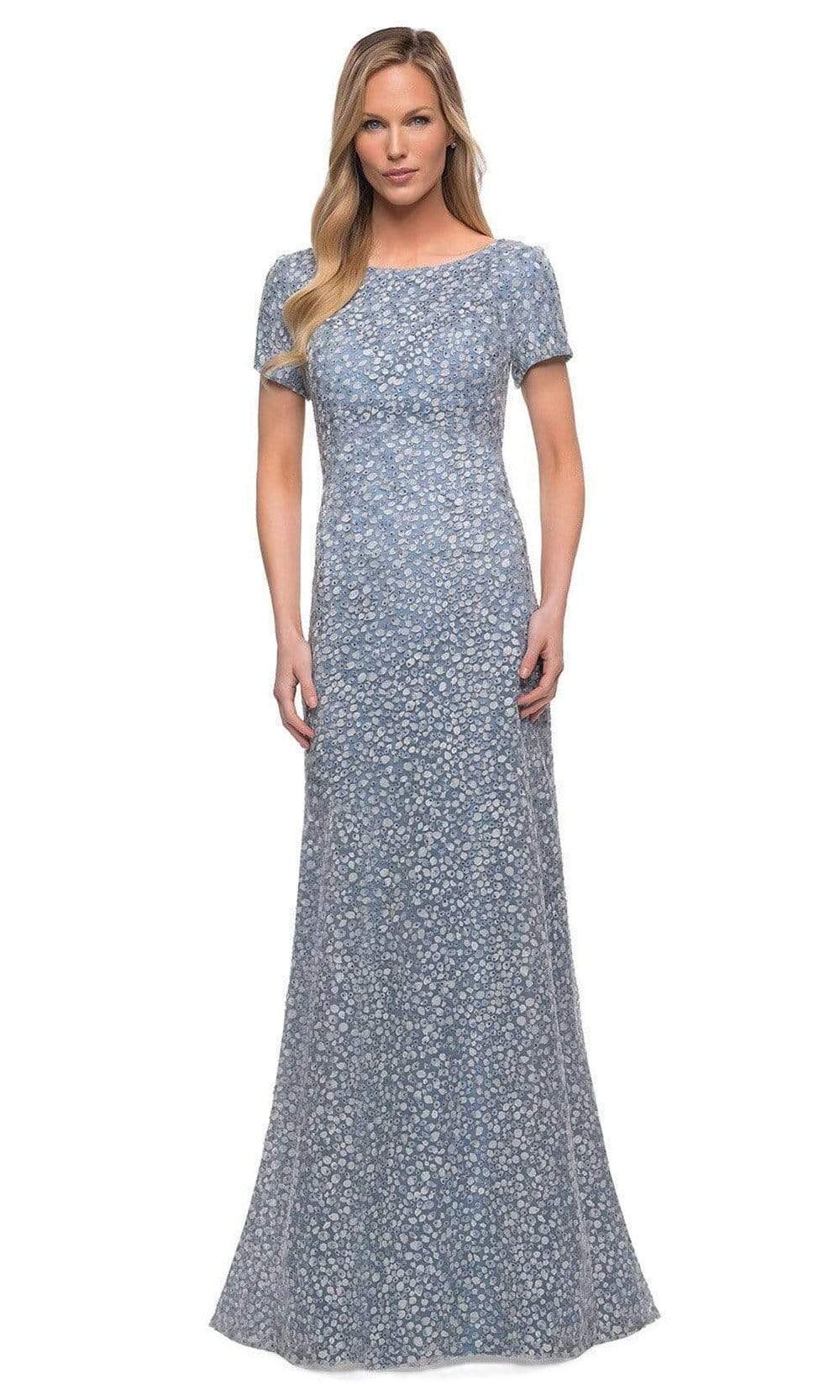 Image of La Femme - 29134 Modest Embroidered Mother of the Bride A-line Dress