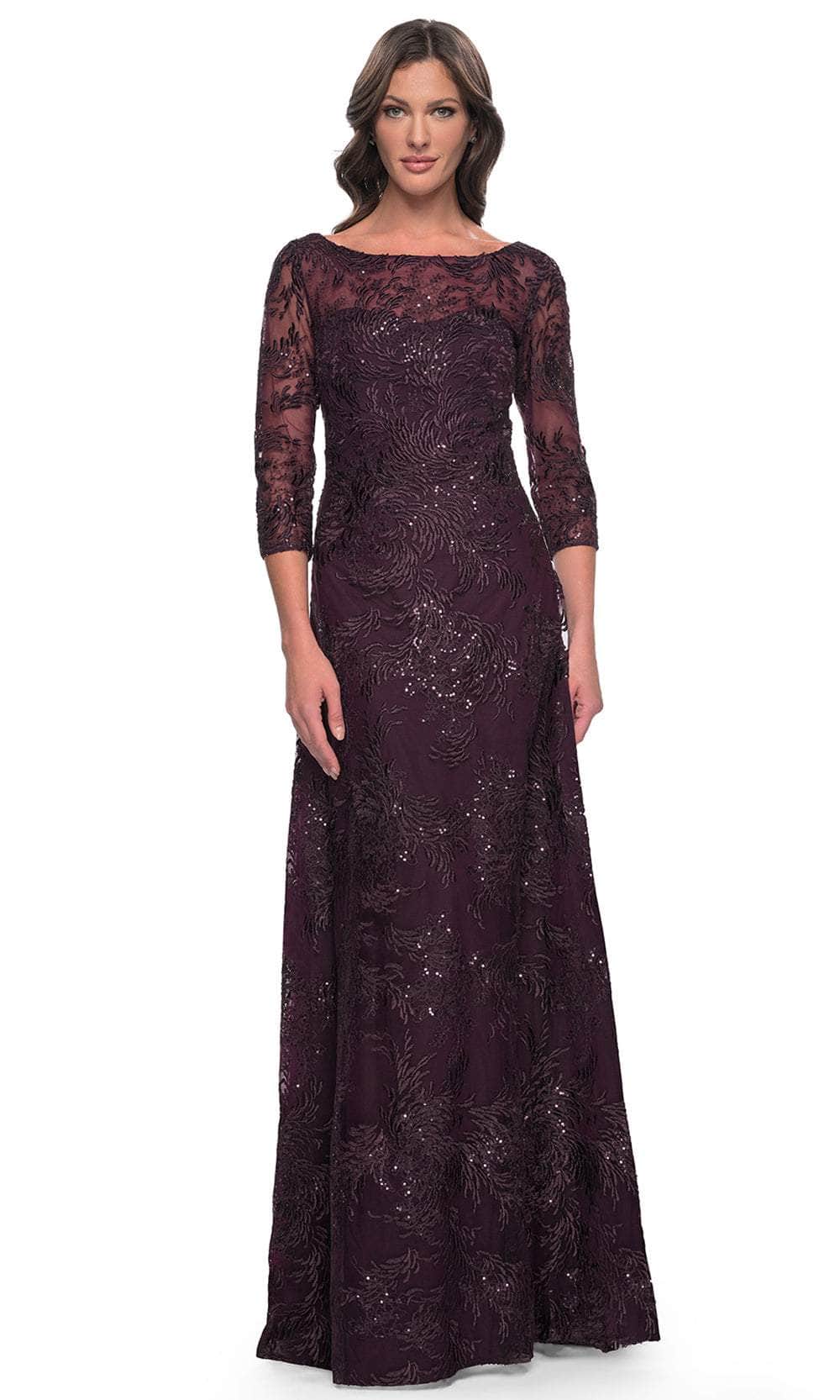 Image of La Femme 30835 - Illusion A-Line Formal Dress