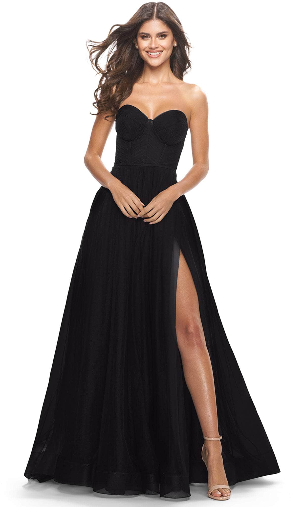 Image of La Femme 31205 - Sweetheart Corset A-Line Long Prom Dress